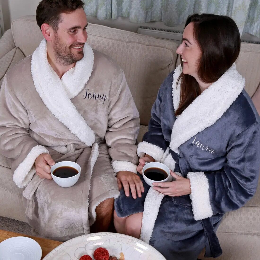 Sherpa Fleece Dressing Gown   