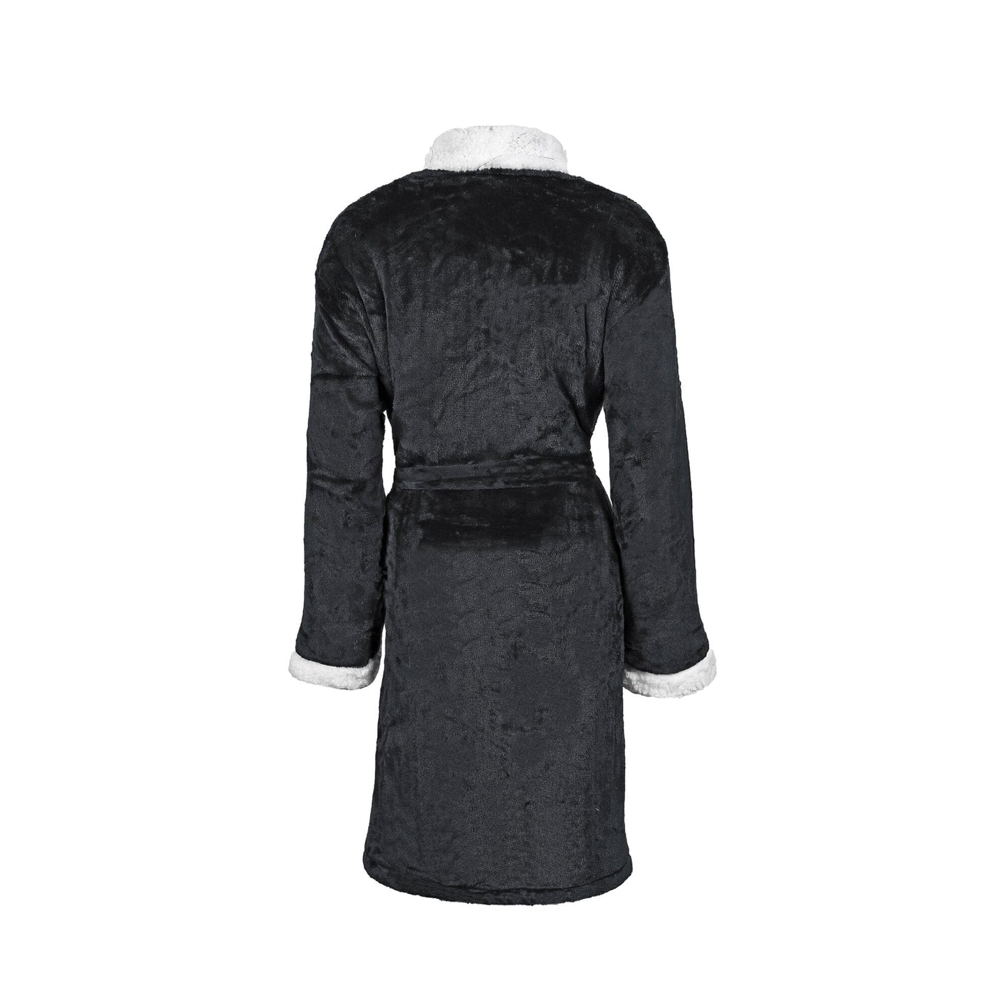 Back of robe in black