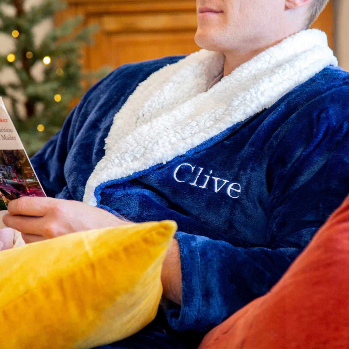 Sherpa Fleece Dressing Gown