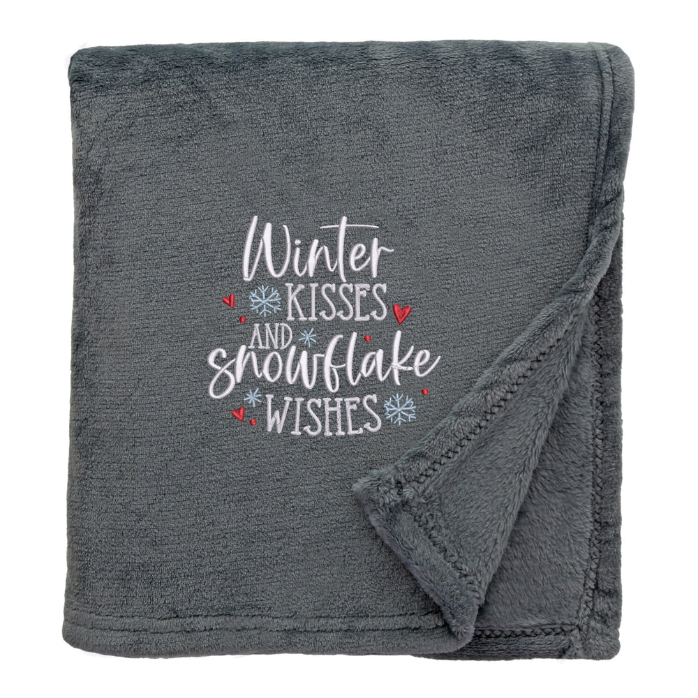 Snowflake Wishes Cosy Home Christmas Snuggle Blanket
