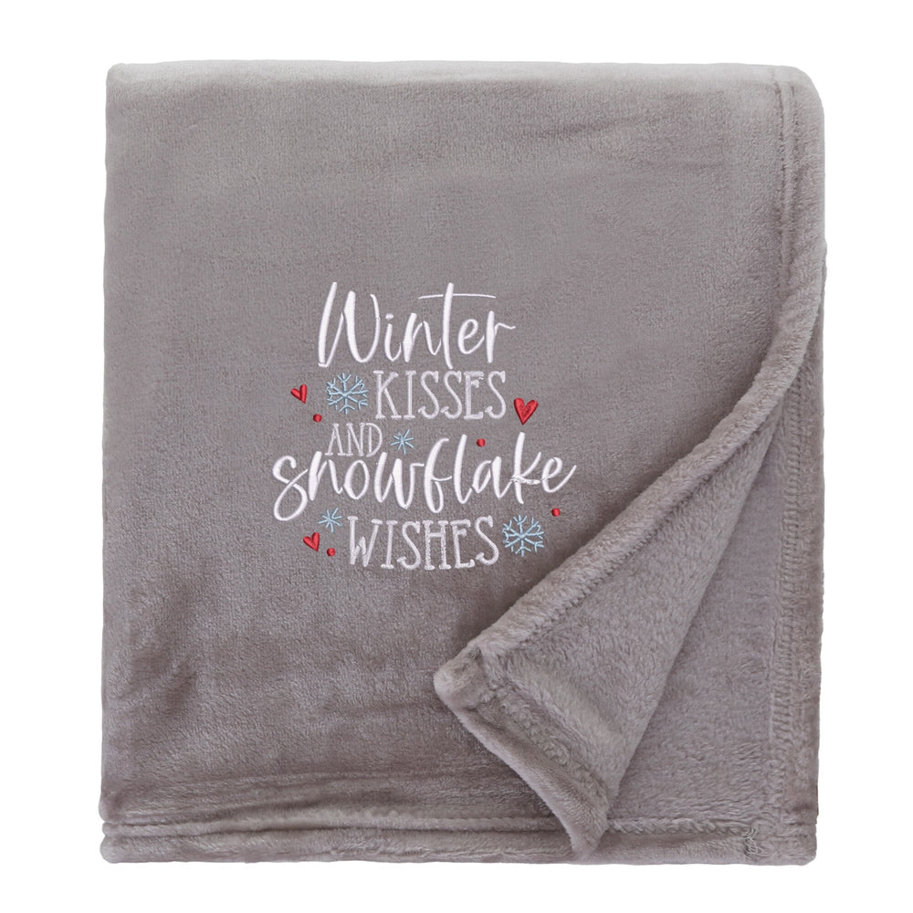 Snowflake Wishes Cosy Home Christmas Snuggle Blanket
