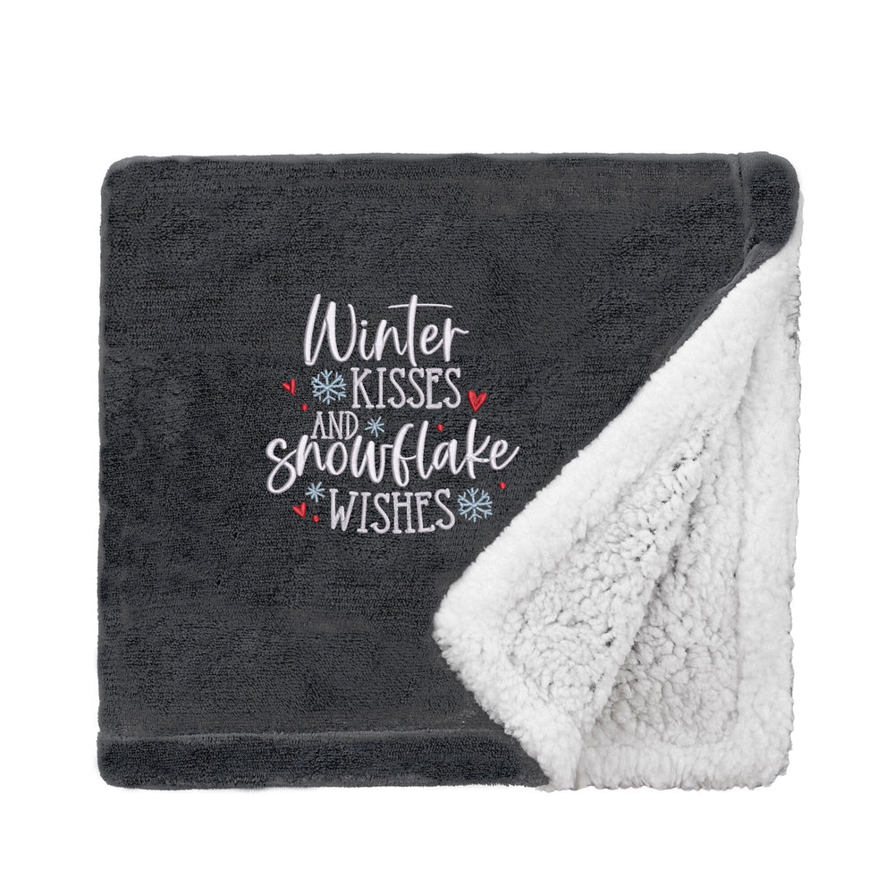 Snowflake Wishes Cosy Home Christmas Snuggle Blanket