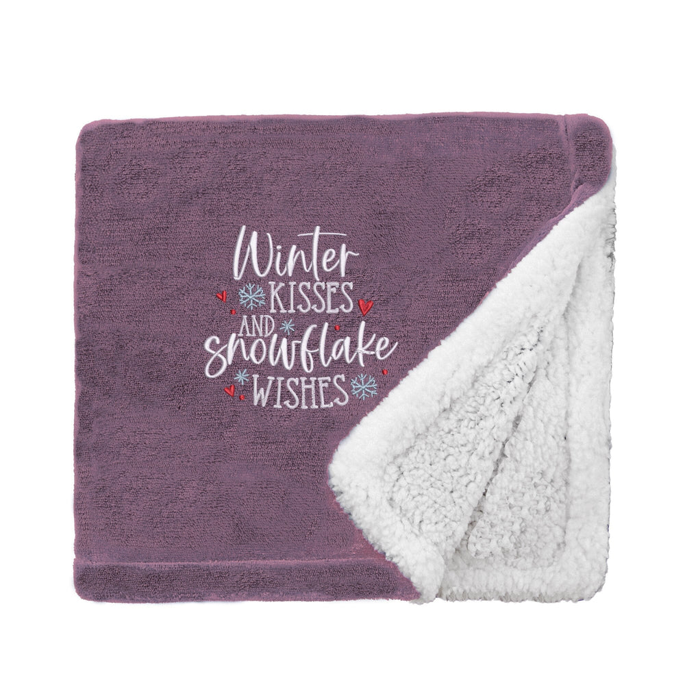 Snowflake Wishes Cosy Home Christmas Snuggle Blanket
