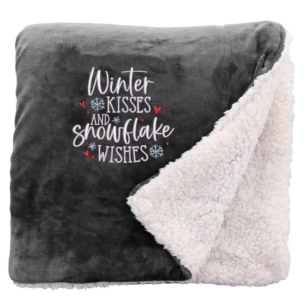 Snowflake Wishes Cosy Home Christmas Snuggle Blanket