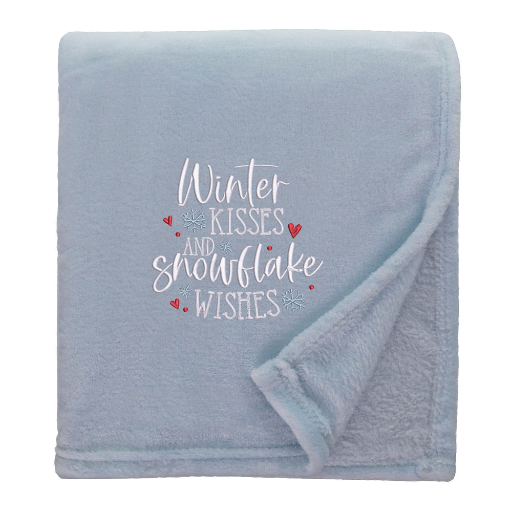 Snowflake Wishes Cosy Home Christmas Snuggle Blanket