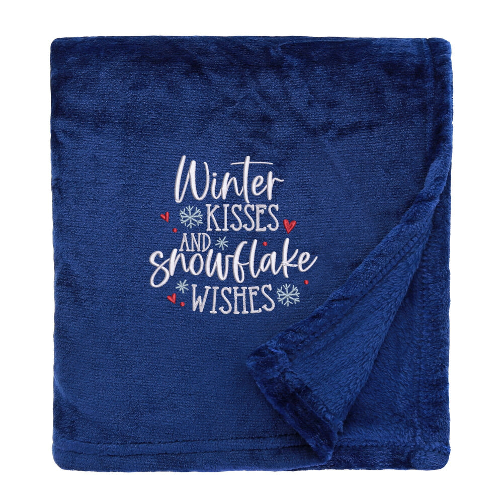 Snowflake Wishes Cosy Home Christmas Snuggle Blanket