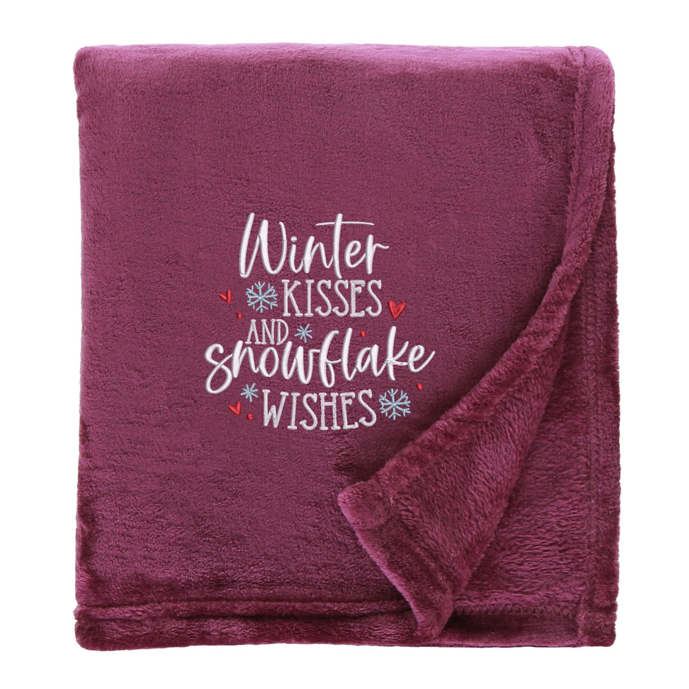 Snowflake Wishes Cosy Home Christmas Snuggle Blanket