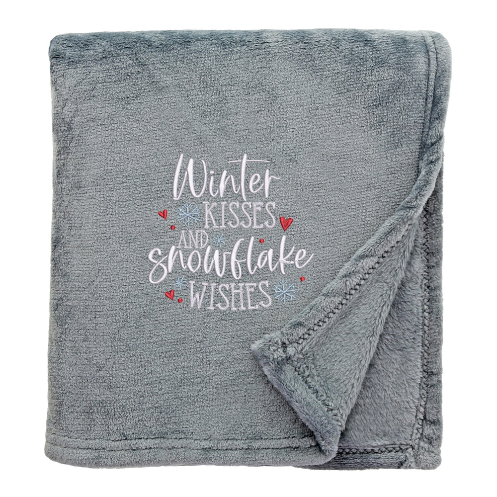 Snowflake Wishes Cosy Home Christmas Snuggle Blanket