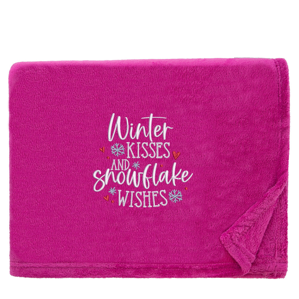 Snowflake Wishes Cosy Home Christmas Snuggle Blanket