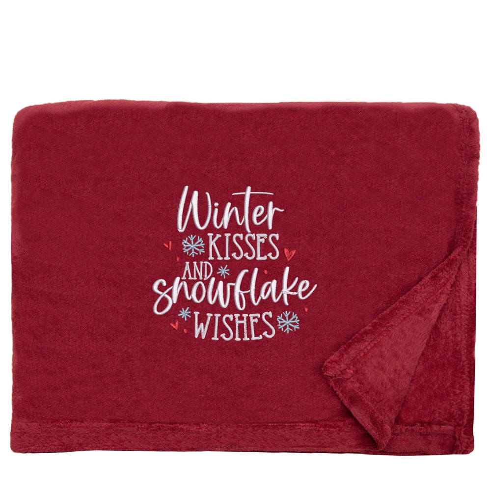 Snowflake Wishes Cosy Home Christmas Snuggle Blanket