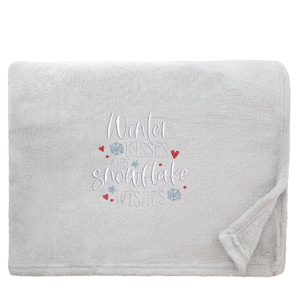 Snowflake Wishes Cosy Home Christmas Snuggle Blanket