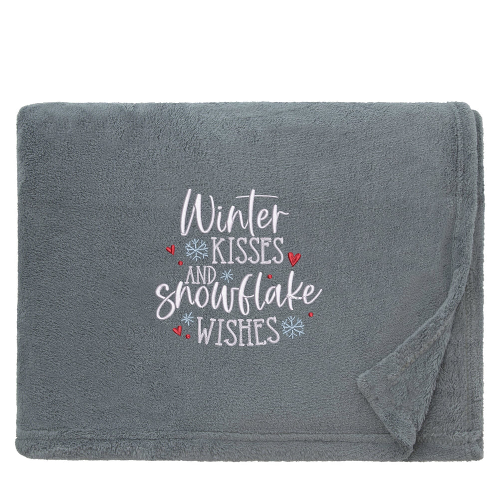 Snowflake Wishes Cosy Home Christmas Snuggle Blanket
