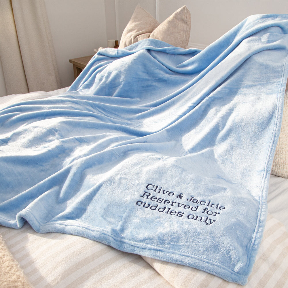 So Soft Snuggle Throw Blue