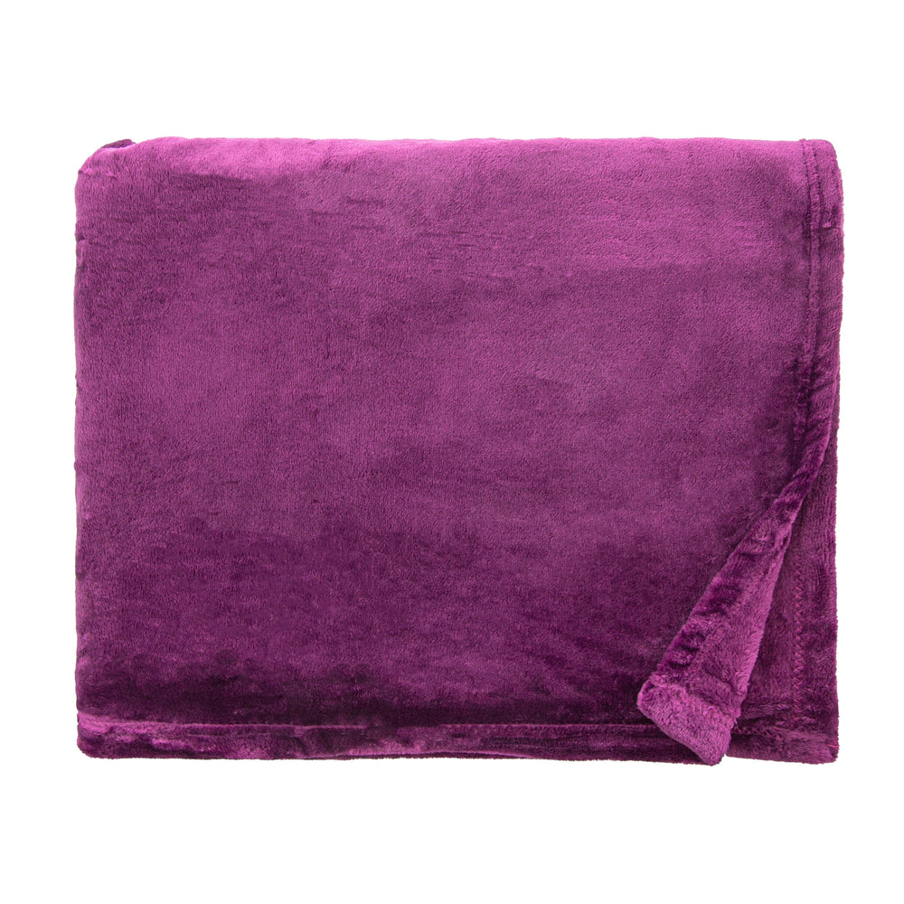 So Soft Snuggle Throw plum