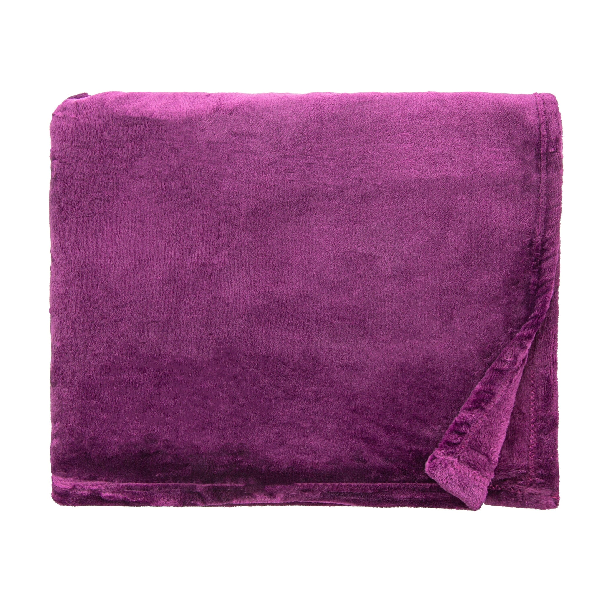 So Soft Snuggle Throw plum