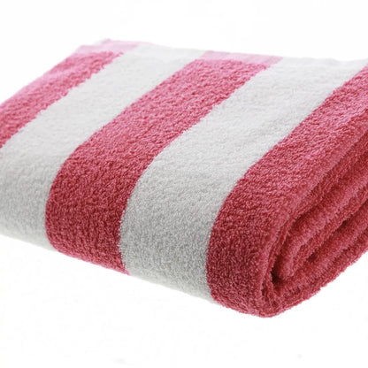 Striped Pool Towels - Duncan Stewart 1978 Beach-Towels-Pink Duncan Stewart 1978