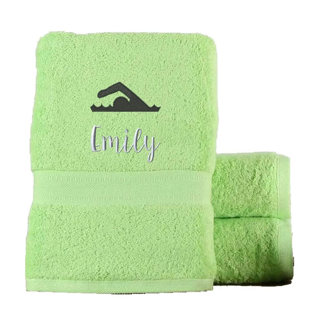 Swimming Drying Towel Egyptian - Lime  