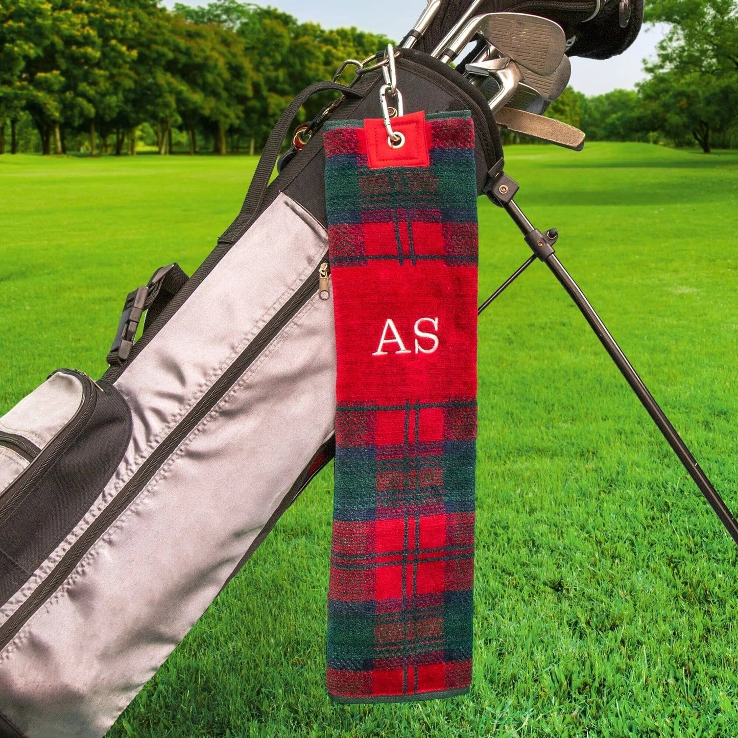 Tartan Tri-Fold Golf Towels aztex