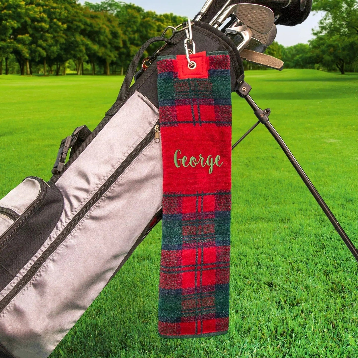 Tartan Tri-Fold Golf Towels