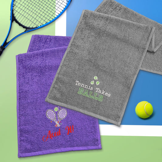 Tennis Themed Sports Towels