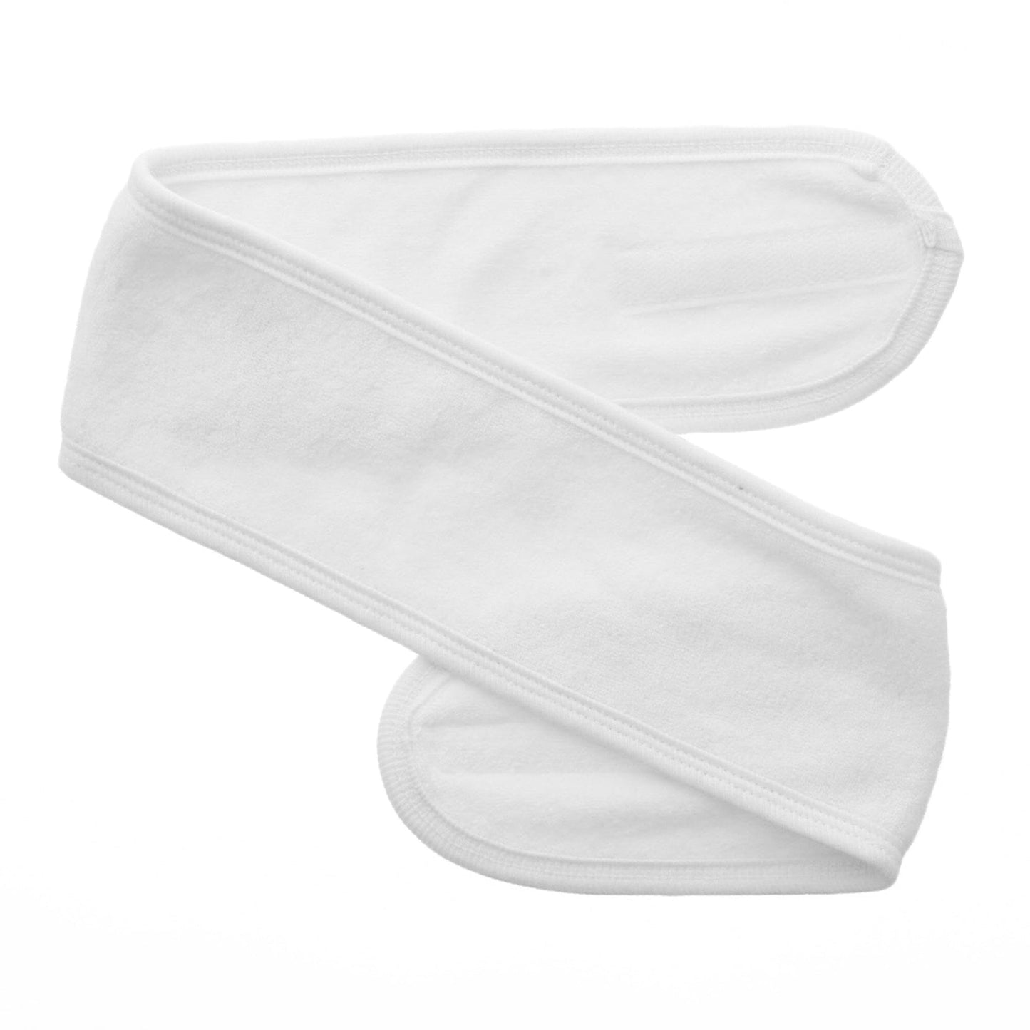 white towelling headband