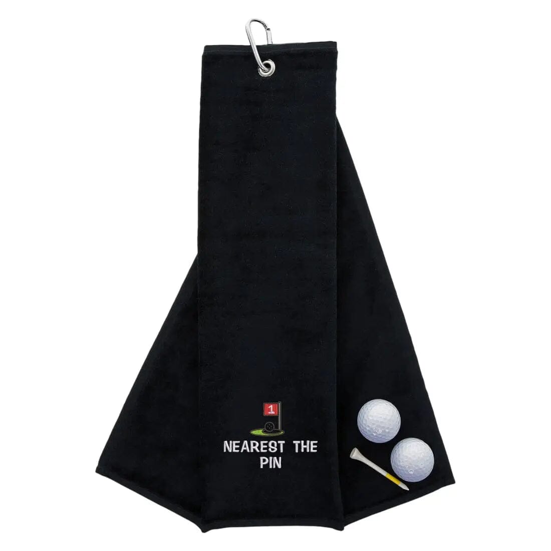 Tri Fold Golf Towel Embroidered Nearest Pin Competition
