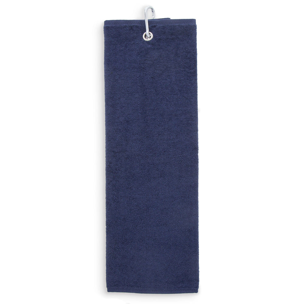 Tri-Fold Golf Towel Embroidered With Cheeky Clean Your Balls Logo