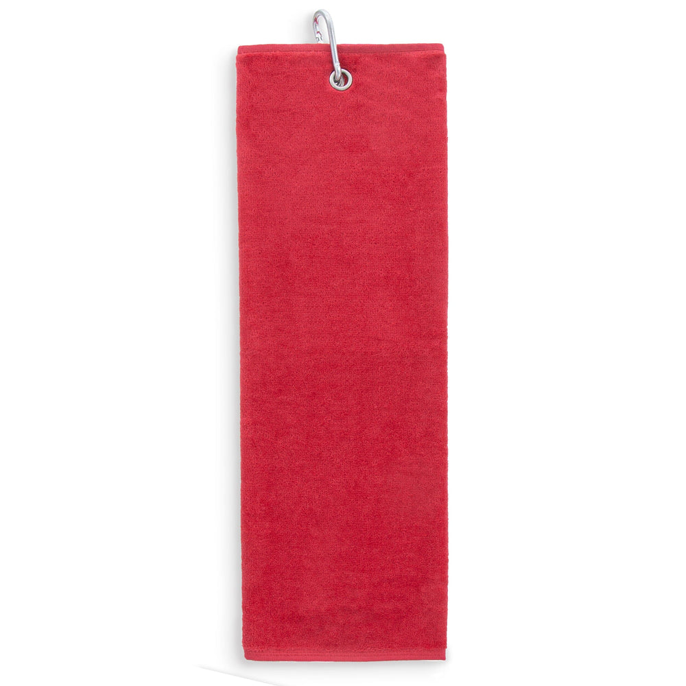 Tri-Fold Golf Towel Embroidered With Cheeky Clean Your Balls Logo