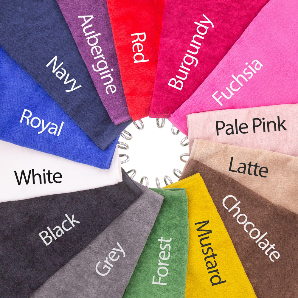 Updated golf towel colour infographic