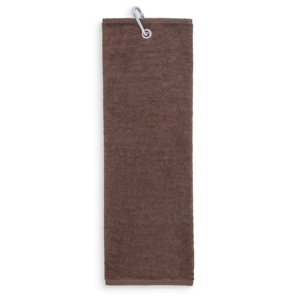 Tri-Fold Golf Towels Chocolate