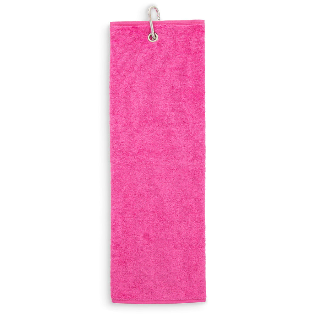 Tri-Fold Golf Towels Fuchsia