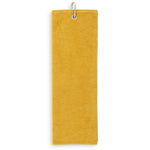 Tri-Fold Golf Towels Mustard