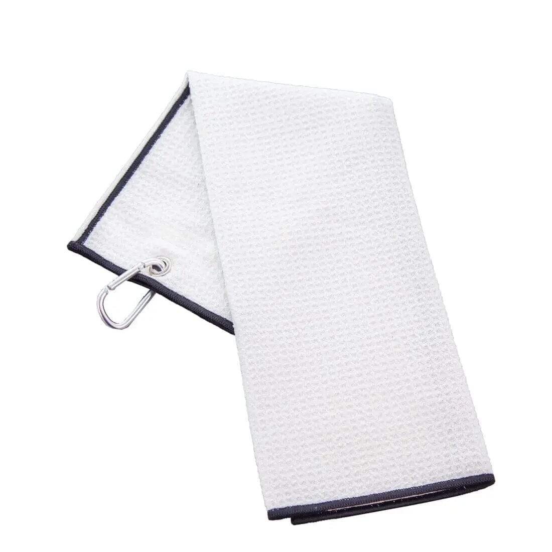 Tri-Fold Golf Towels - Duncan Stewart 1978 Waffle-White Duncan Stewart 1978