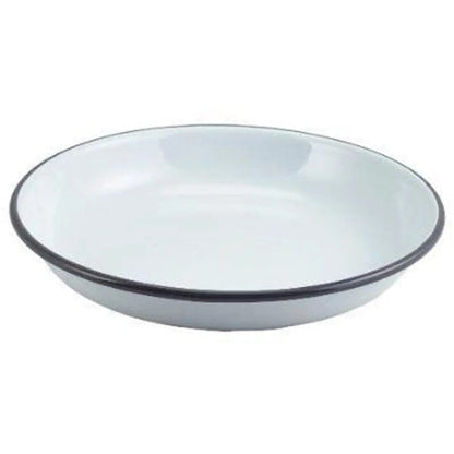 uploaded logo personalised enamel bowl