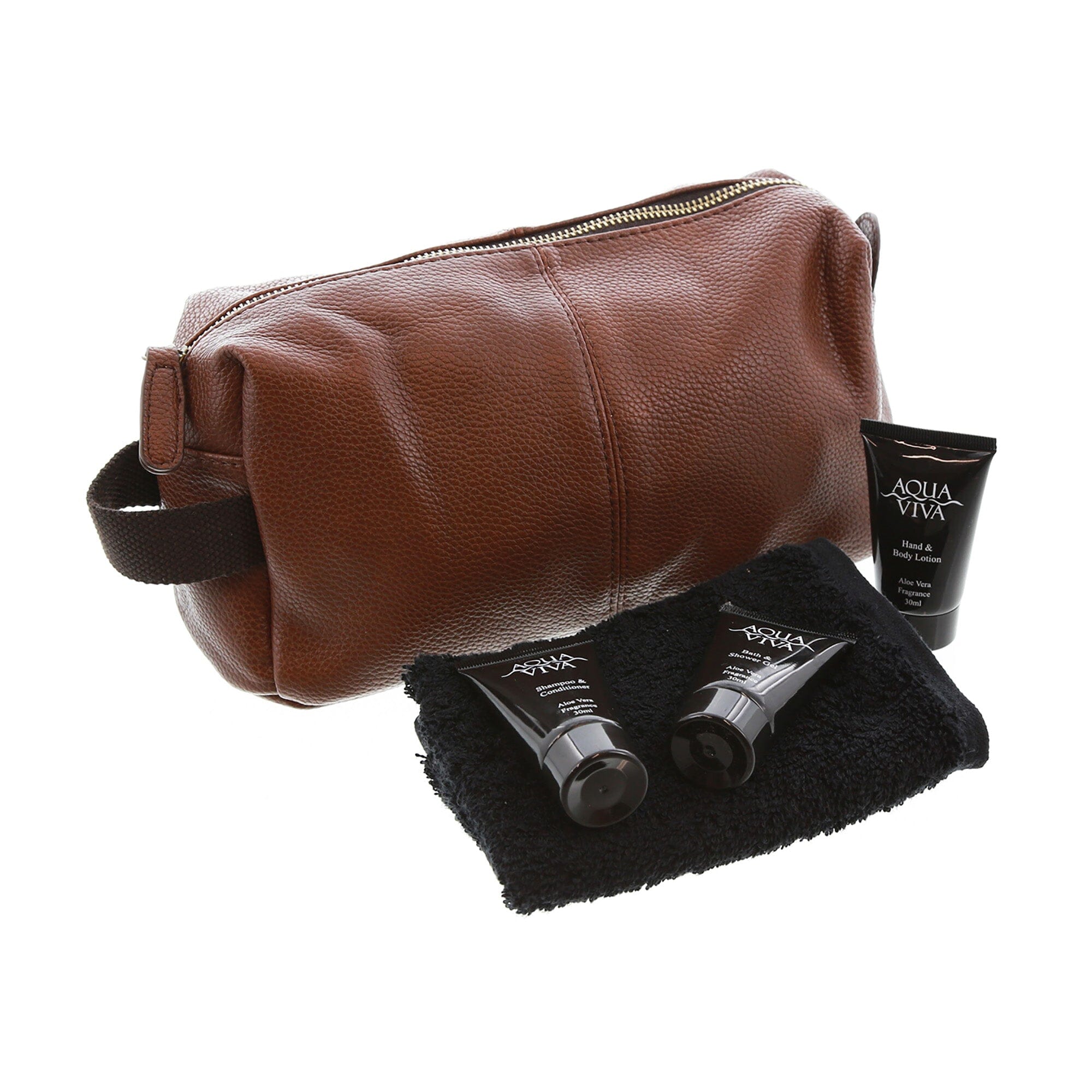 Brown wash bag