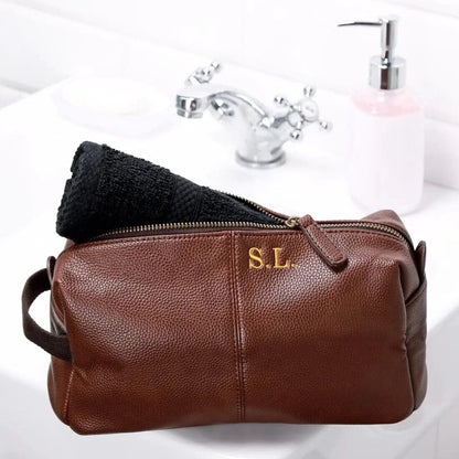 Vintage Style NU Washbag NuHide - Tan  