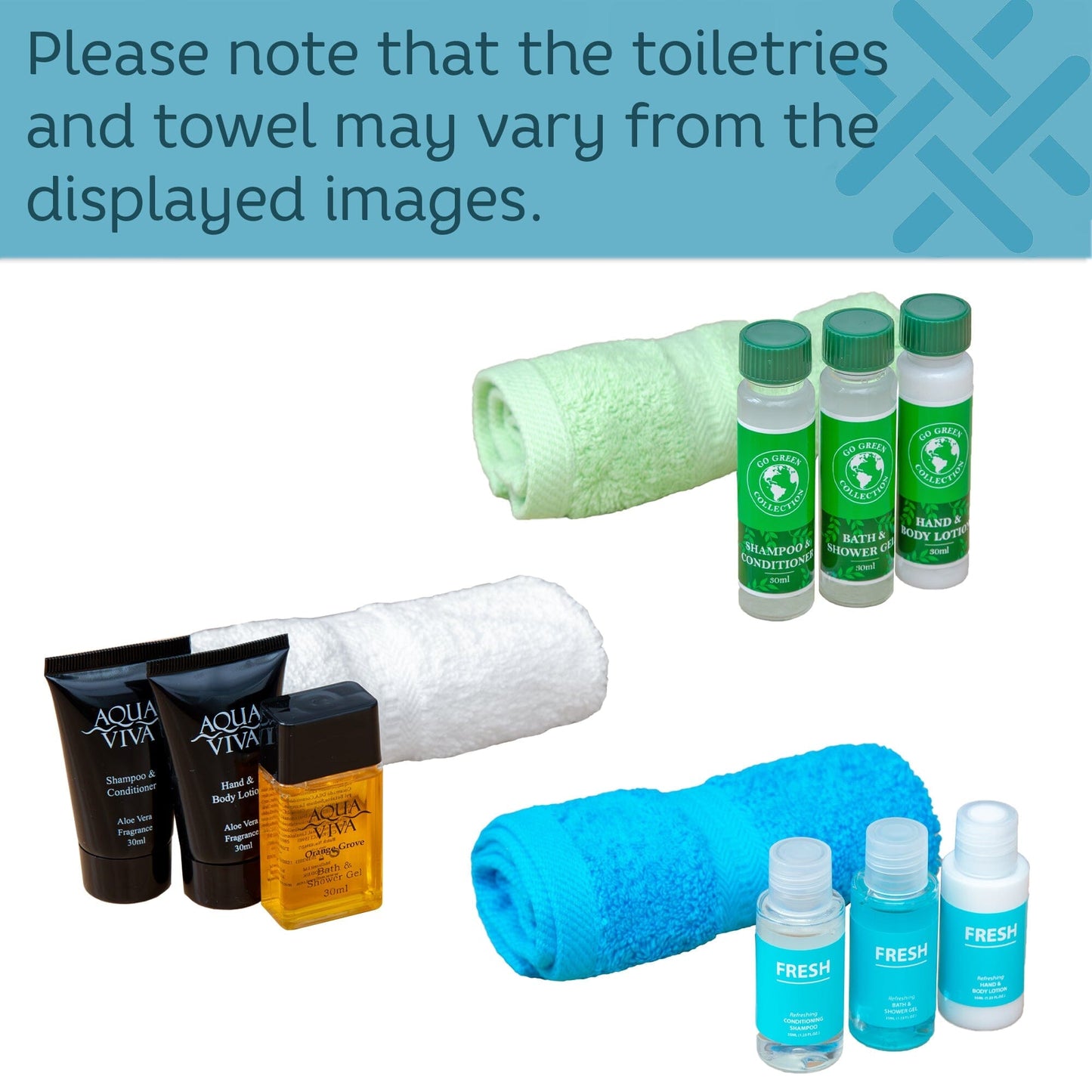 Men's toiletries and towel infographic