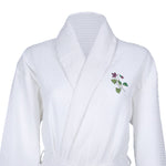 Waffle Dressing Gown with Birth Flower