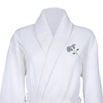 Waffle Dressing Gown with Birth Flower
