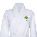 Waffle Dressing Gown with Birth Flower