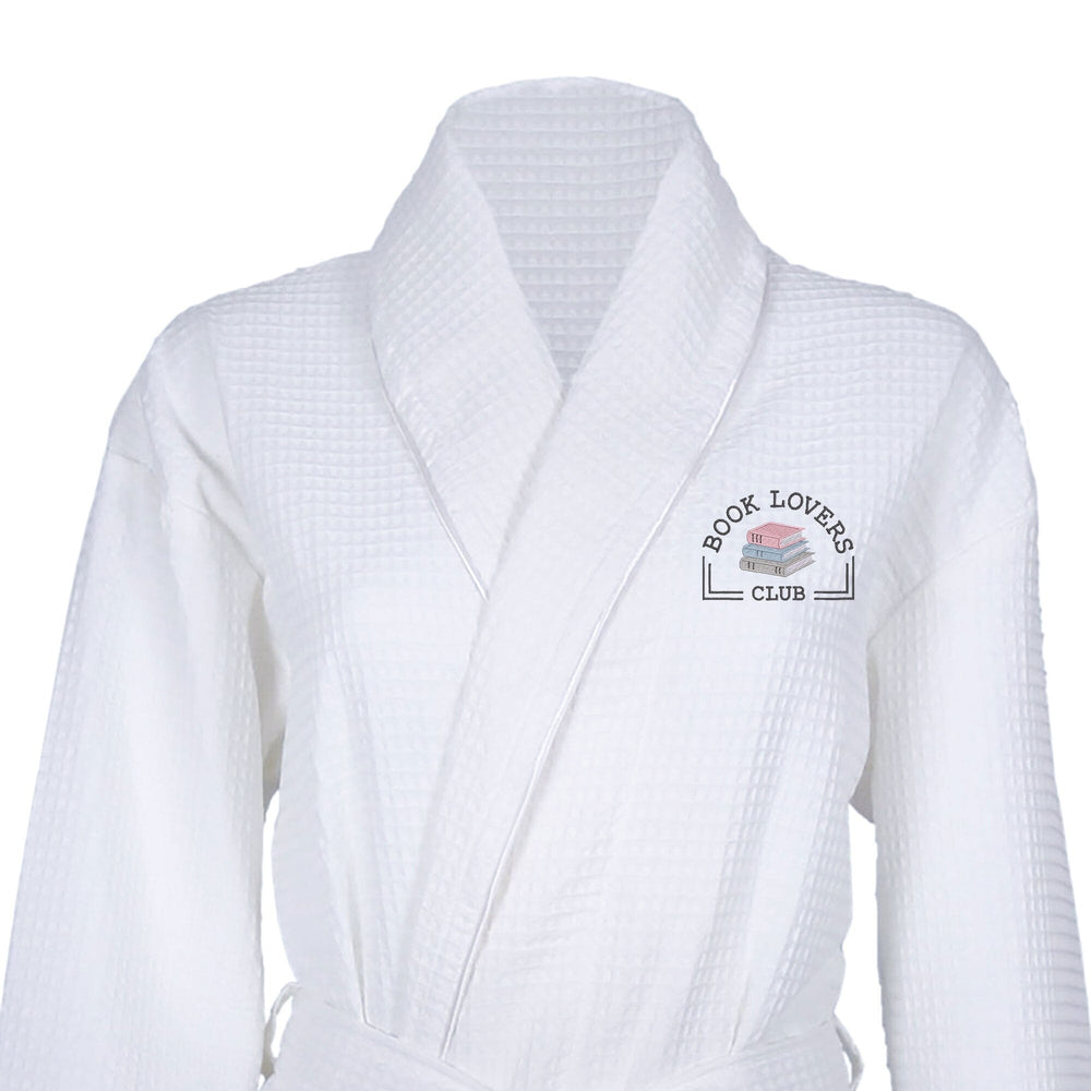 Waffle Dressing Gown with Book Lovers Club Logo