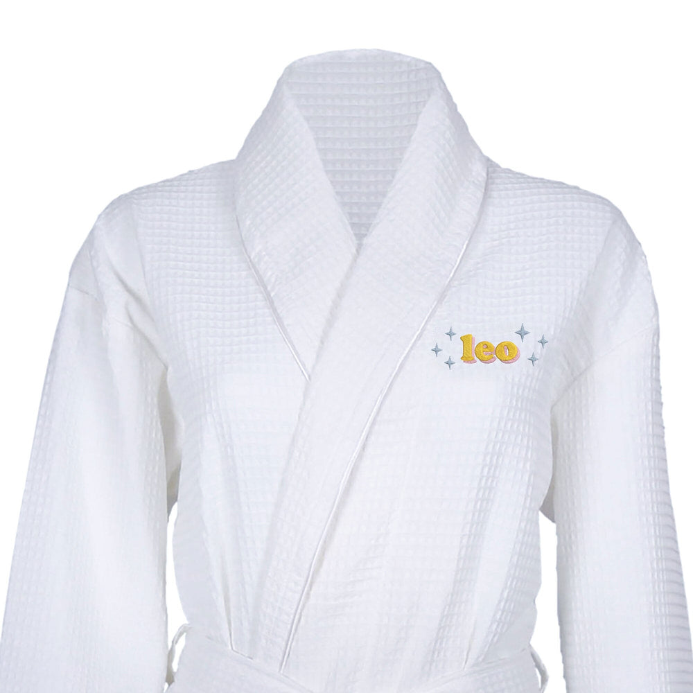 Waffle Dressing Gown with Star Sign