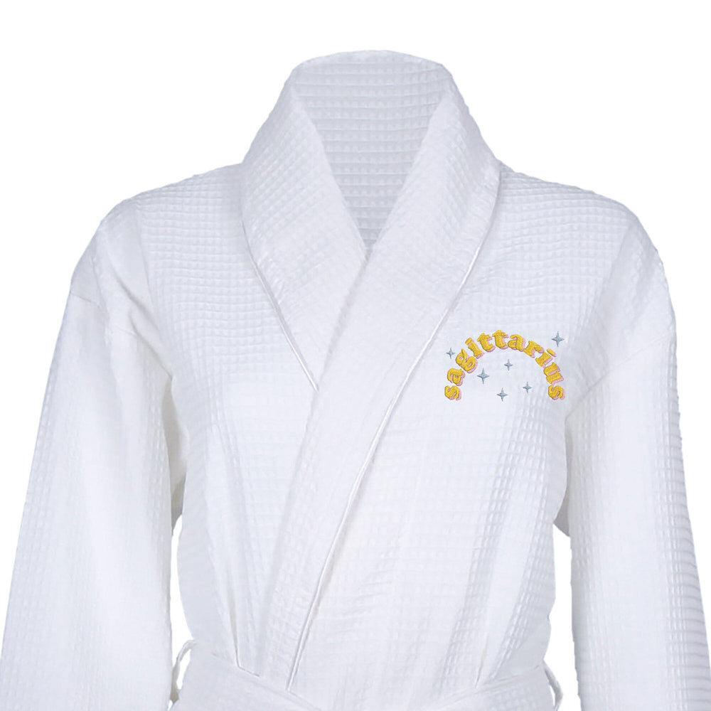 Waffle Dressing Gown with Star Sign