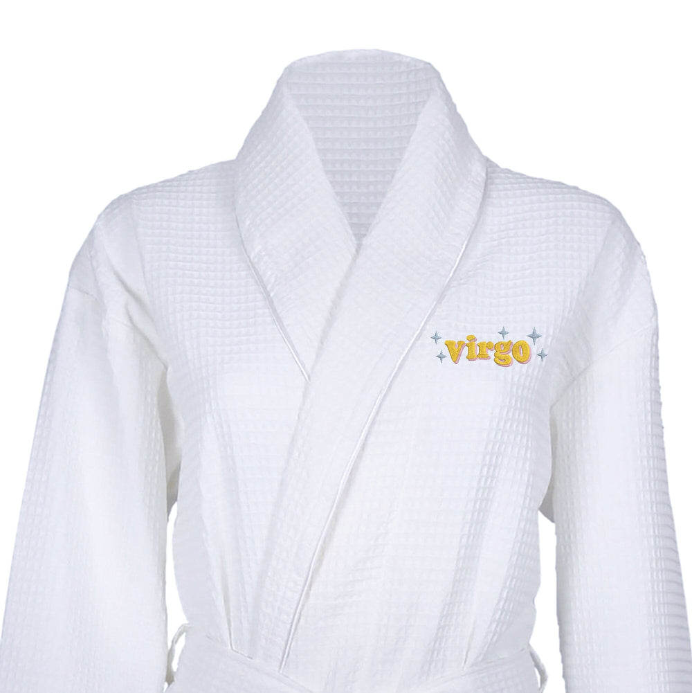 Waffle Dressing Gown with Star Sign