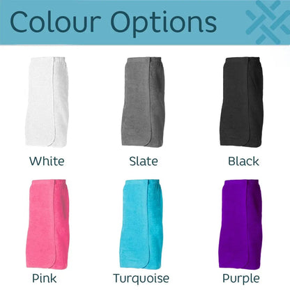 infographic of colour range for the sarongs