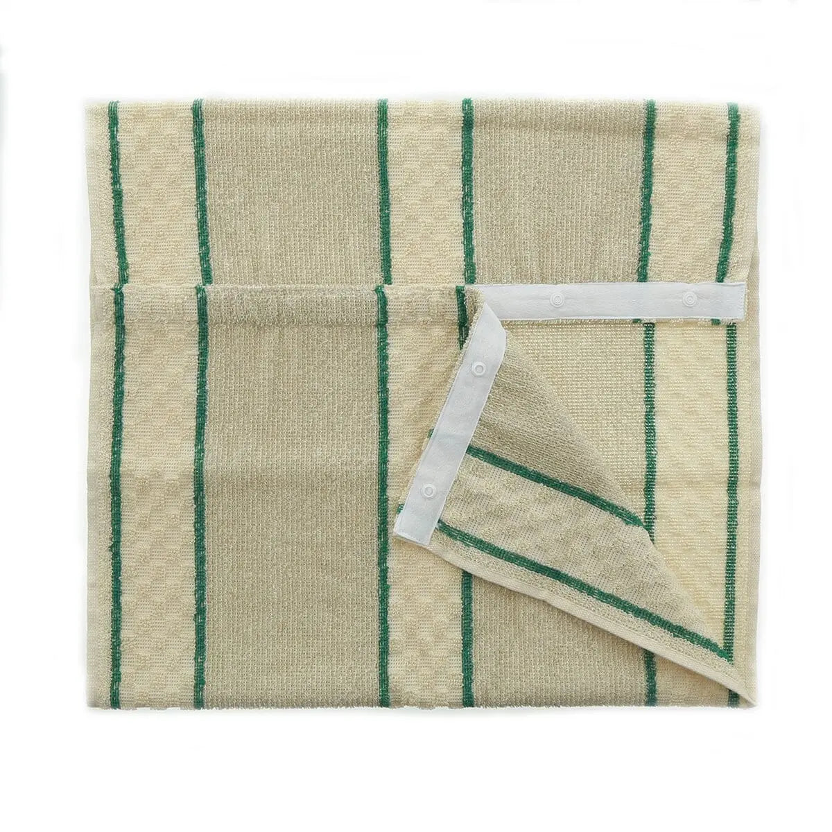 Aga Roller Towel with Poppers Green  