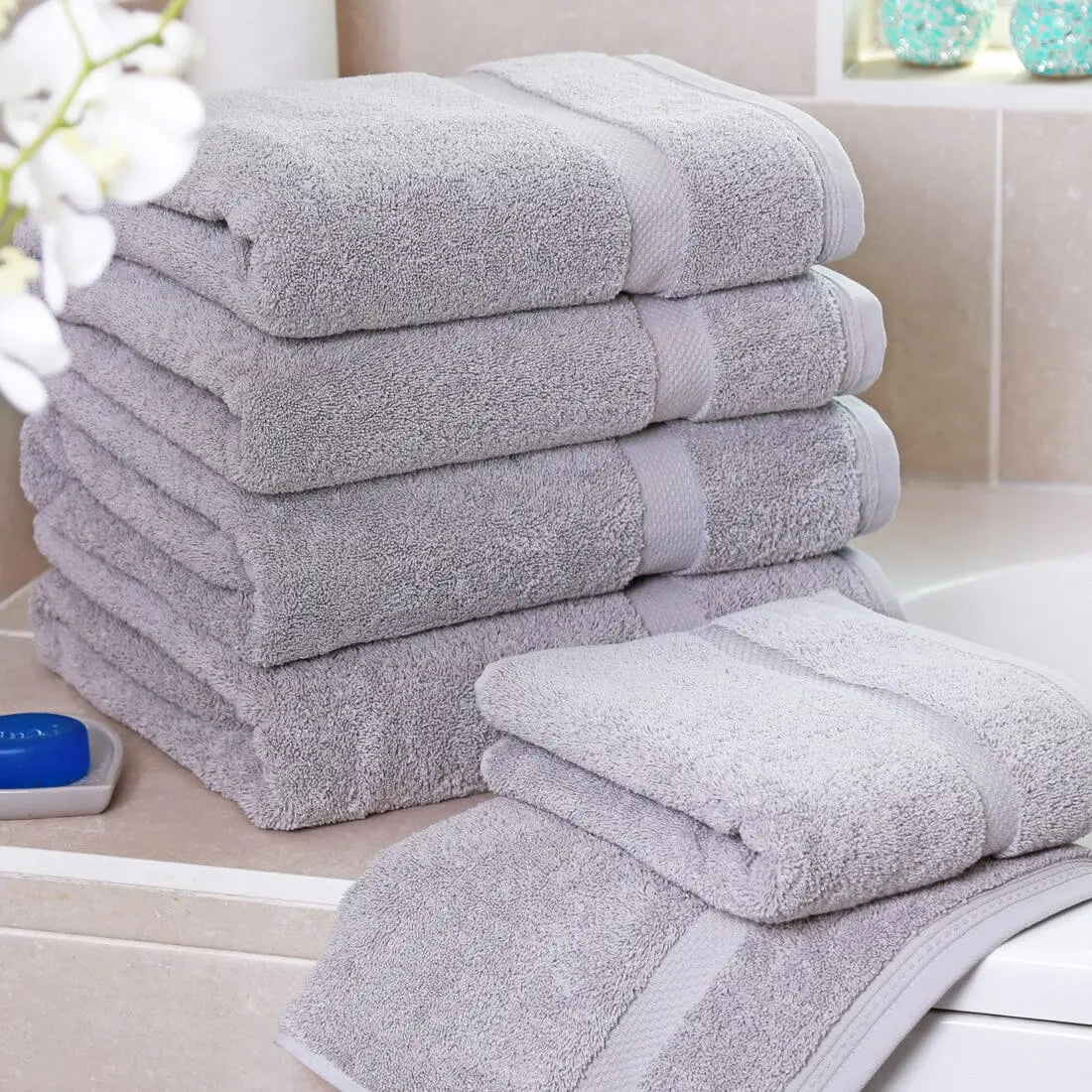 lifestyle shot of a towel bale