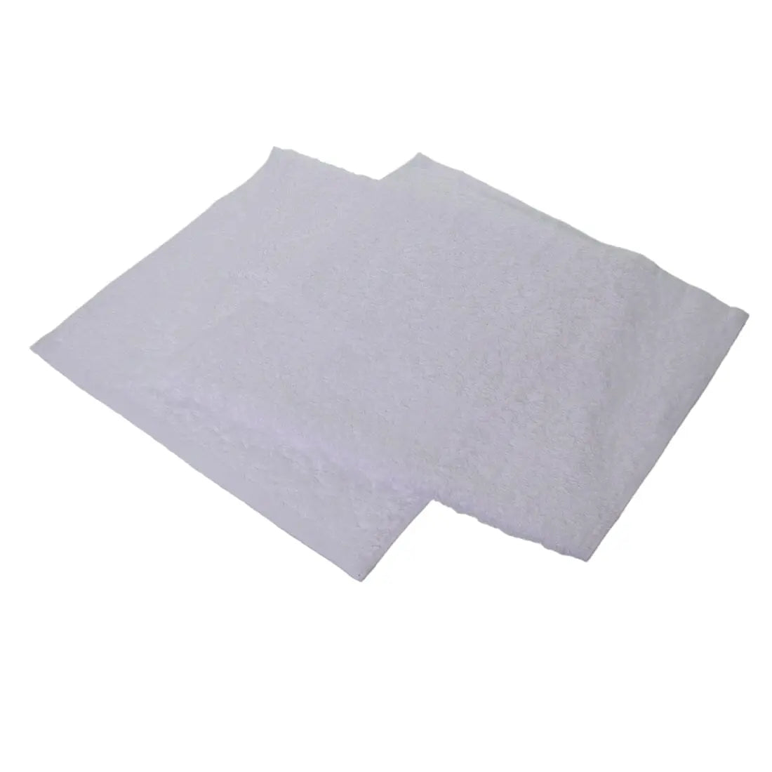 white fitness towel on a white background