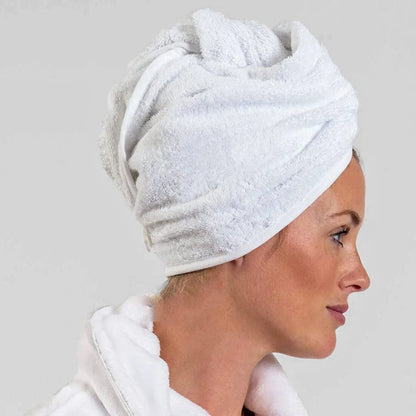 Aztex Luxury Hair Turban Towel Hair Is Your Crown Logo   