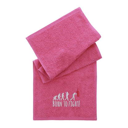 Born To Fight Gym Towel Gym Towel - Pink  